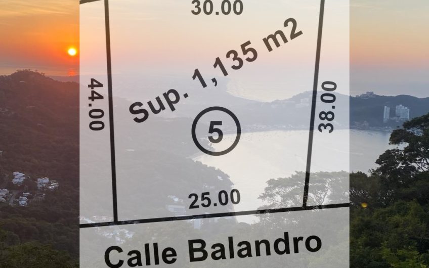 TERRENO RESIDENCIAL 5 CON VISTA ESPECTACULAR