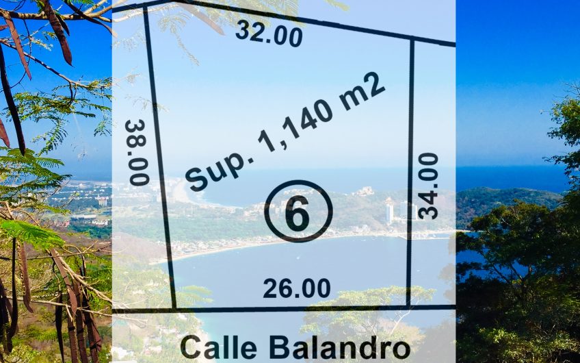 TERRENO BALANDRO 6 CON VISTA A ZONA DIAMANTE