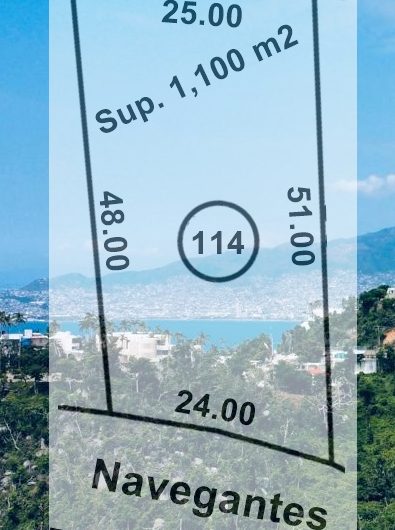 Terreno Residencial 114 con vista al mar