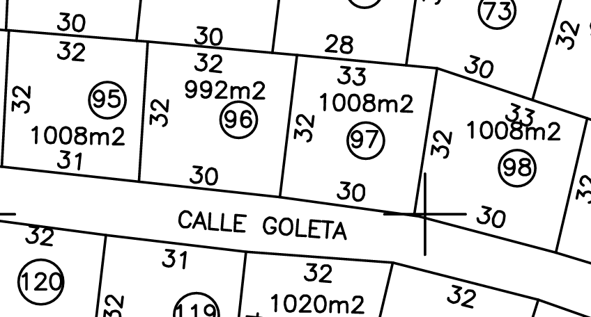 TERRENO RESIDENCIAL GOLETA 94,95,96,98 Y 99