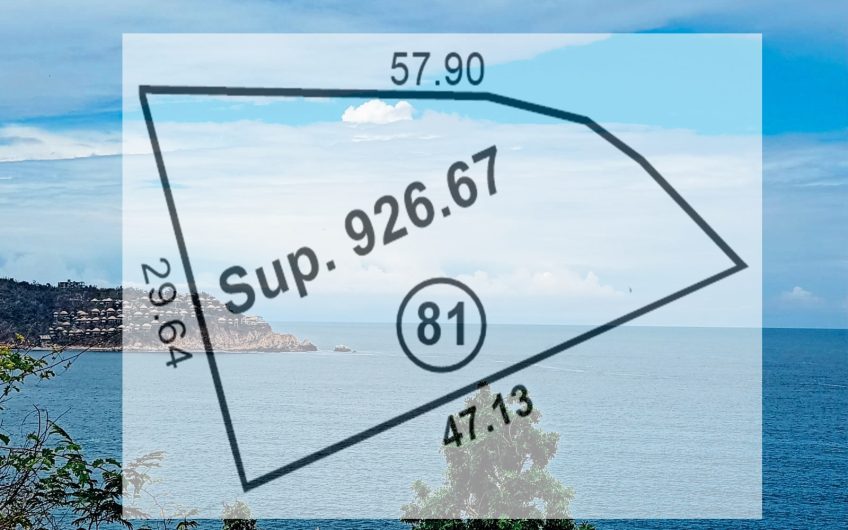 TERRENO CON VISTA GALEÓN 81